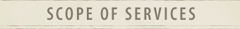 Scope of Services